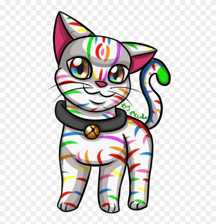 Rainbow Tabby Cat By Kalonkittiekat - Domestic Short-haired Cat #1298239