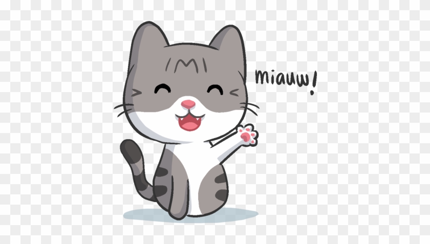 Meow The Tabby Cat Messages Sticker-7 - Cat #1298287