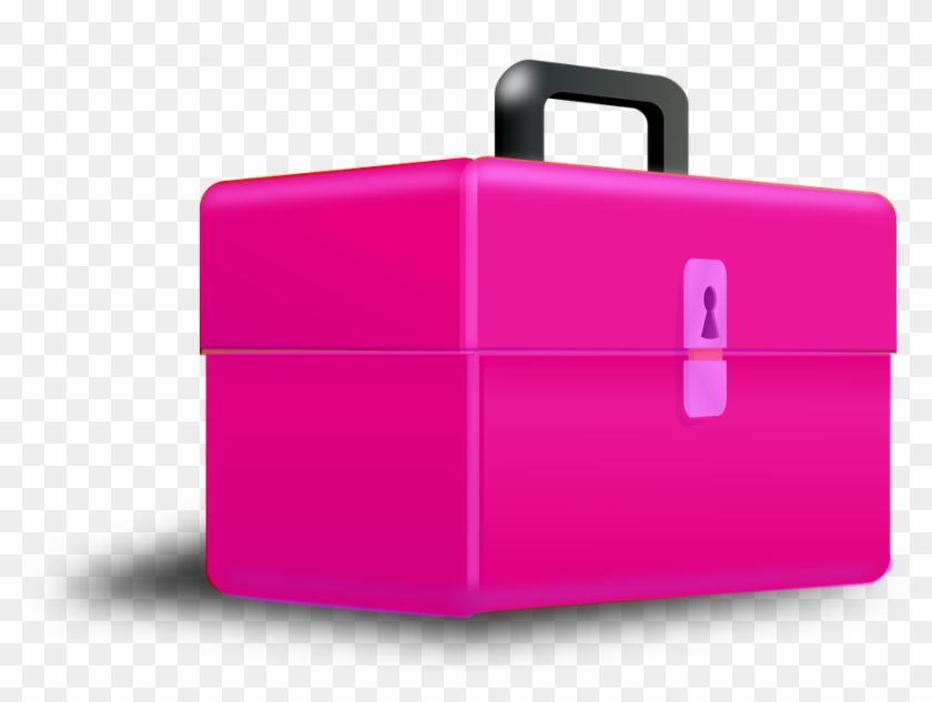 Lock Clipart Pink - Tool Box Clip Art #1298401
