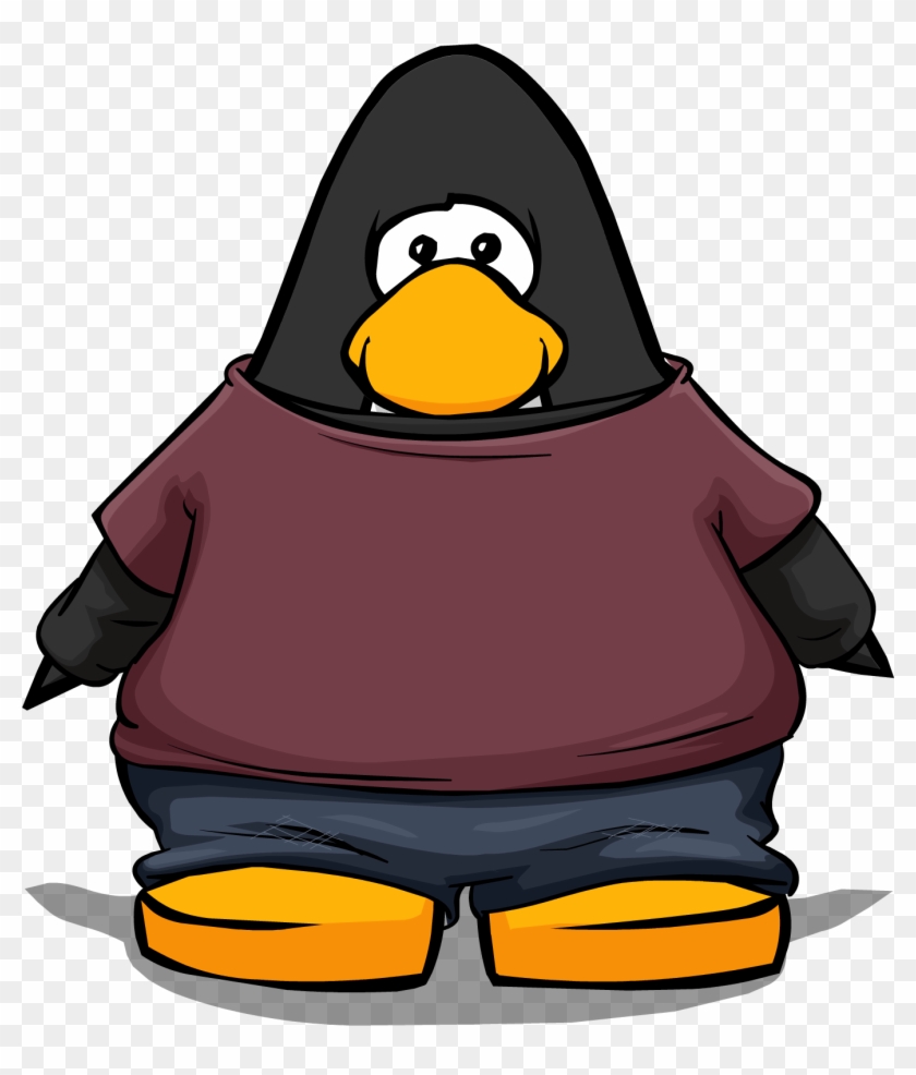 Red Undercover Shirt Pc - Black Penguin Club Penguin #1298590