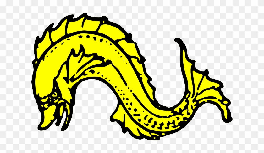 Arms Symbol, Shield, Dolphin, Swimming, Gold, Coat, - Dolphin On A Shield #1298635