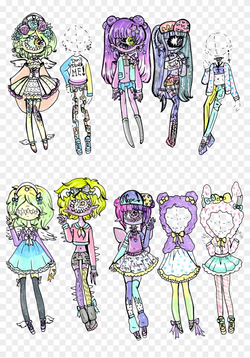 Sold Pastel Outfits By Guppie Vibes - Cartoon #1298651
