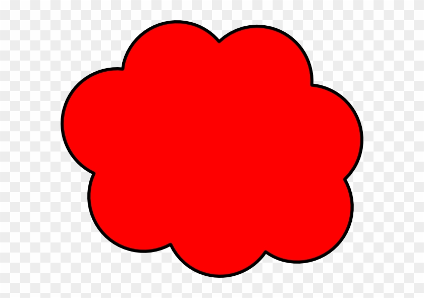 Red Cloud Svg Clip Arts 600 X 510 Px - Cartoon Pictures Of Red #1298713