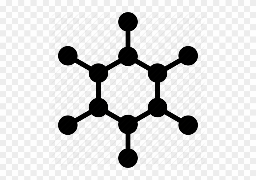 Drawing Vector Chemical Image - Carbon Molecule Png #1298733