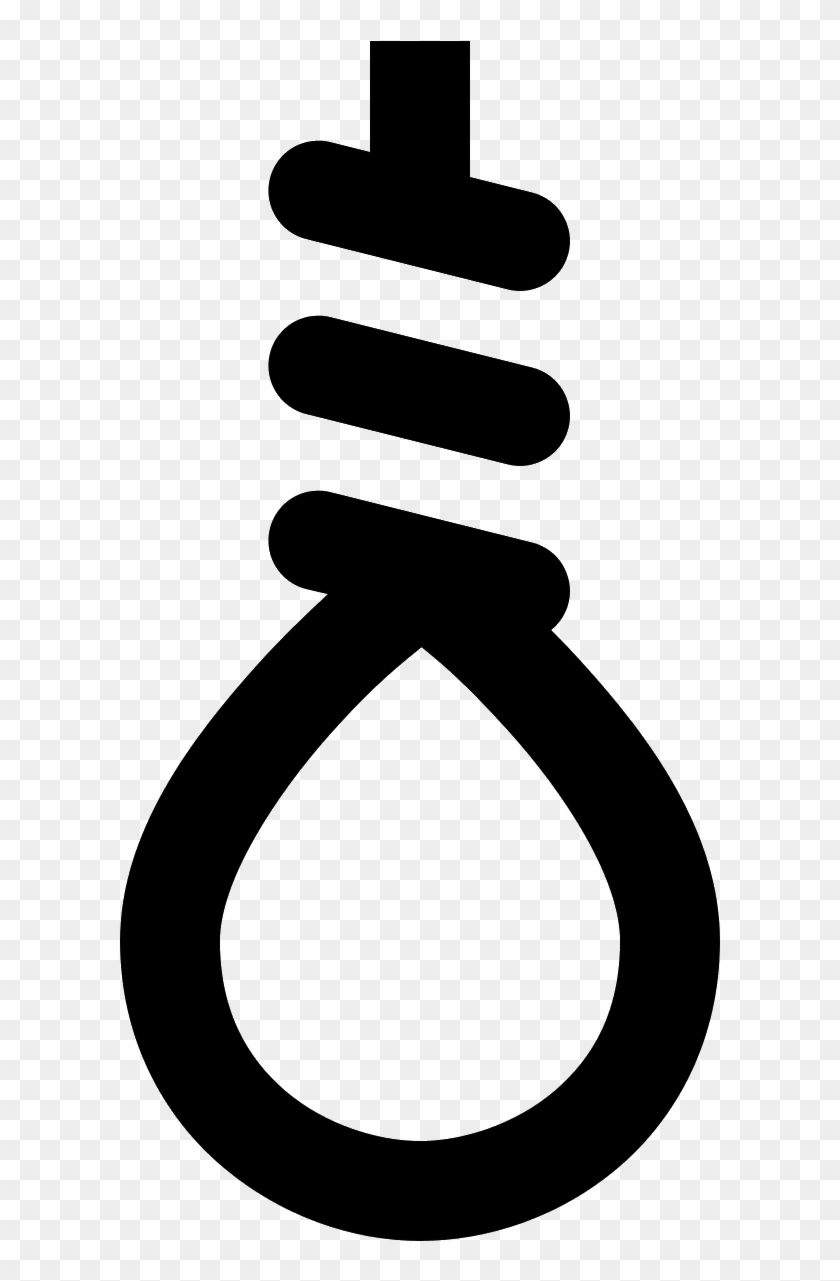 This Icon Resembles A Typical Hangman's Noose - Hanging Rope Vector Png #1299338