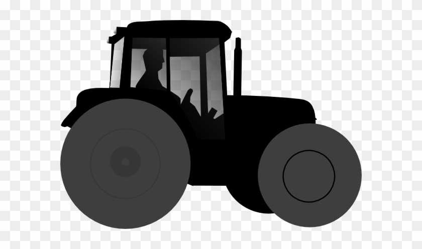John Deere Tractor Clipart - Black Tractor Clip Art #1299358