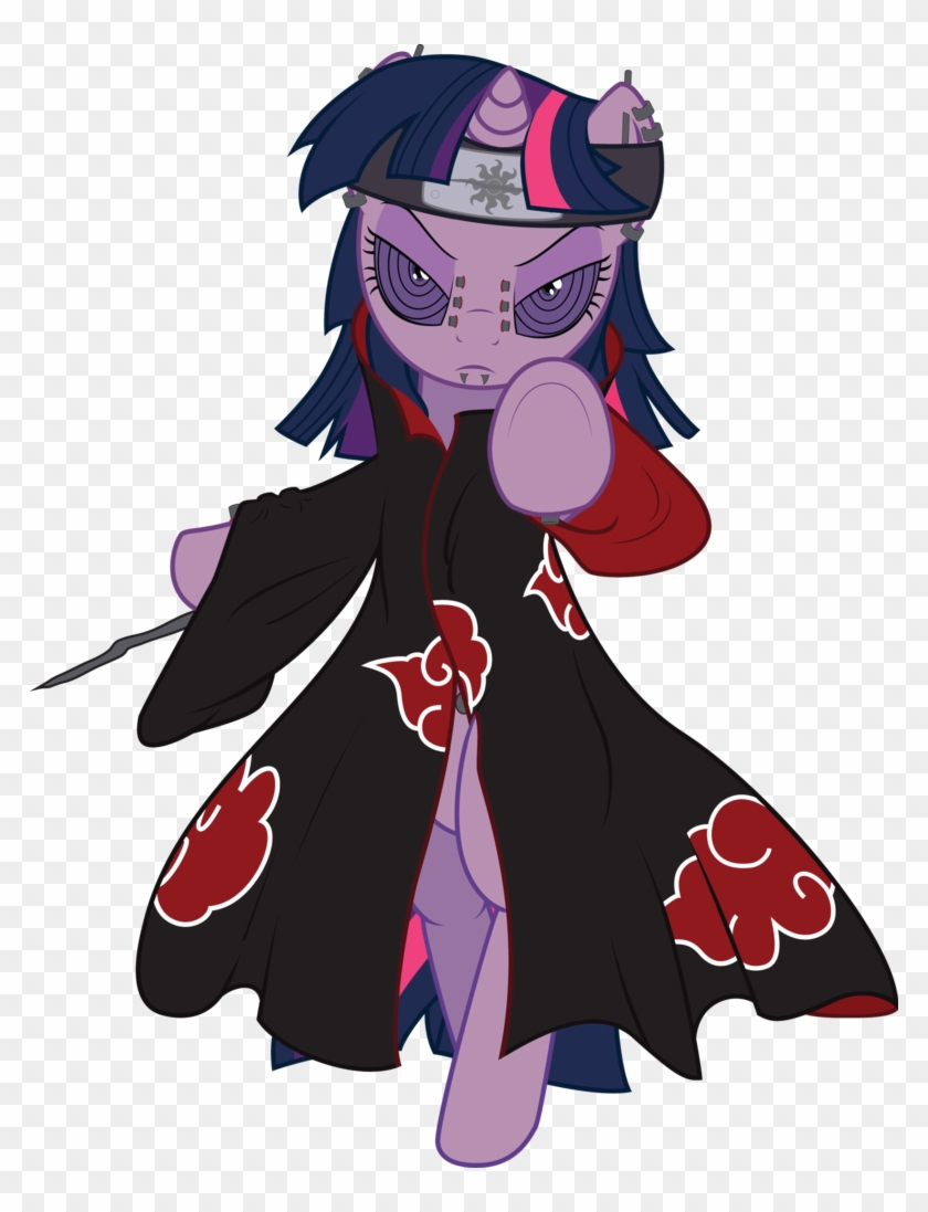 Pony Naruto Uzumaki Pinkie Pie Twilight Sparkle Sasuke - Mlp Naruto Akatsuki #1299369