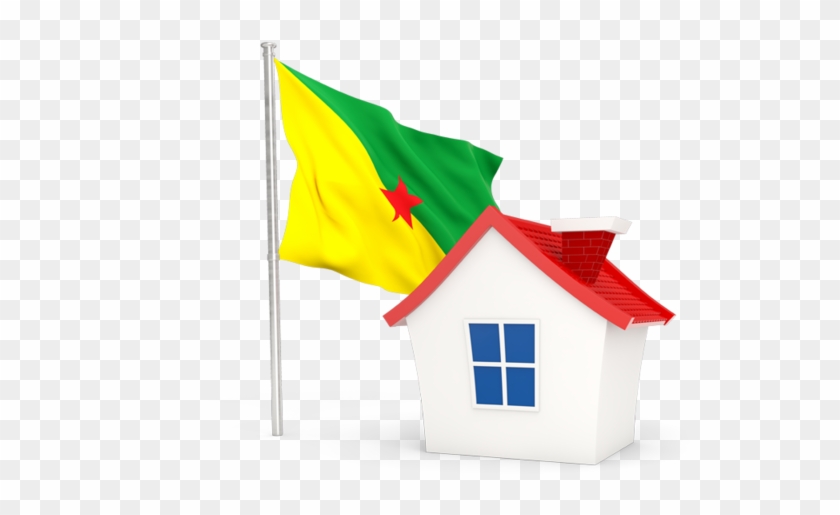 Illustration Of Flag Of French Guiana - Philippine Flag With House #1299383