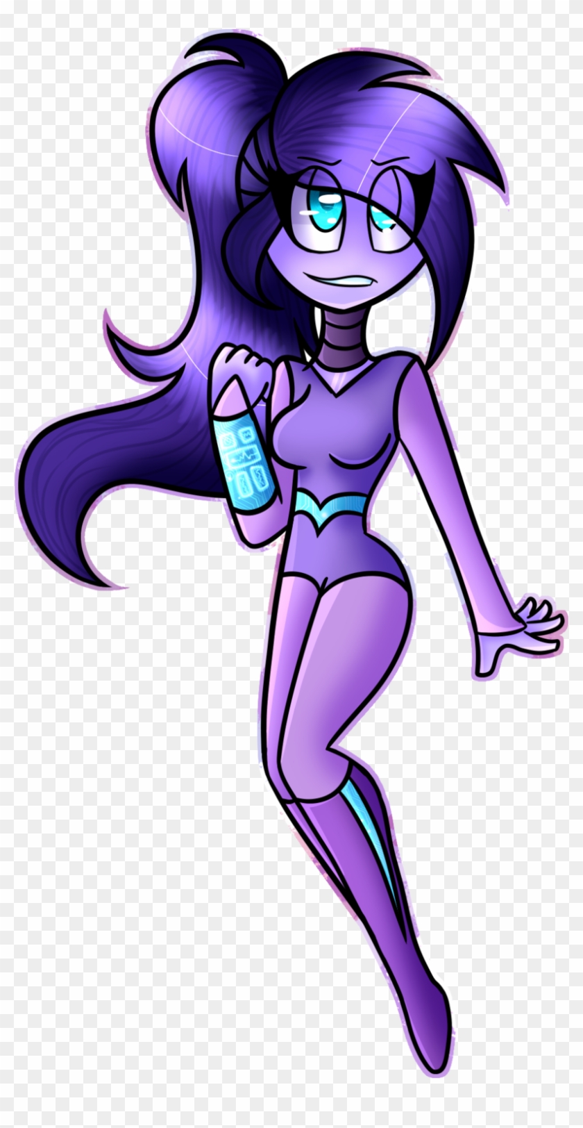 Robot Oc Violet By Electric-harmony - Cartoon #1299405