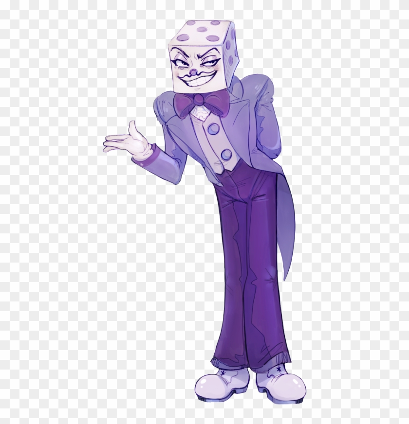 Clothing Fictional Character Purple Cartoon Violet - Cuphead King Dice Fanart #1299407