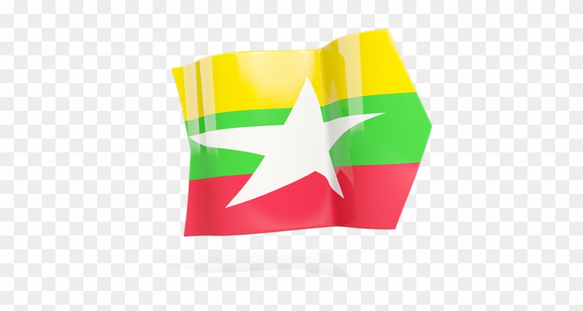Illustration Of Flag Of Myanmar - Flag Of Myanmar #1299413