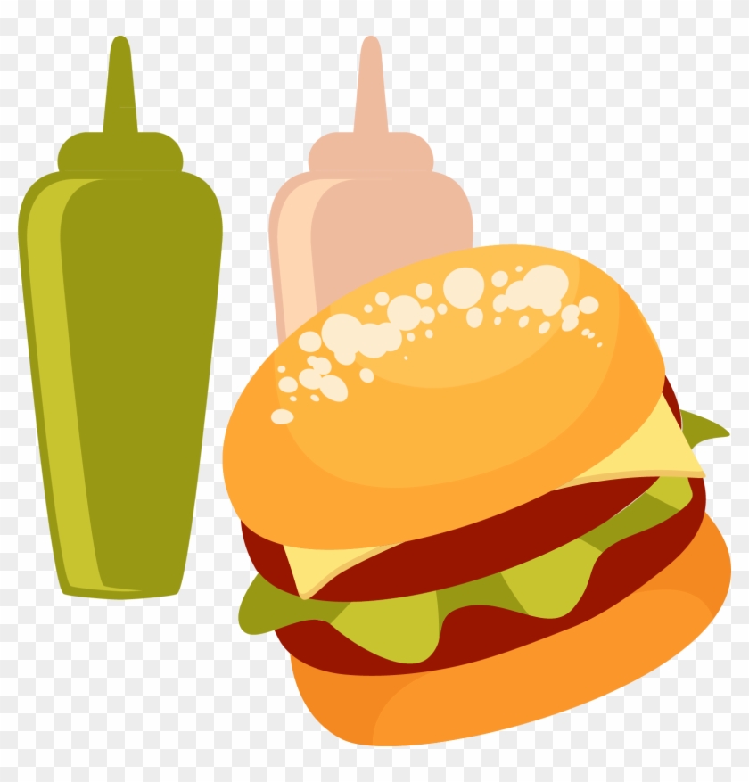 Hamburger Fast Food Clip Art - Hamburger Fast Food Clip Art #1299461