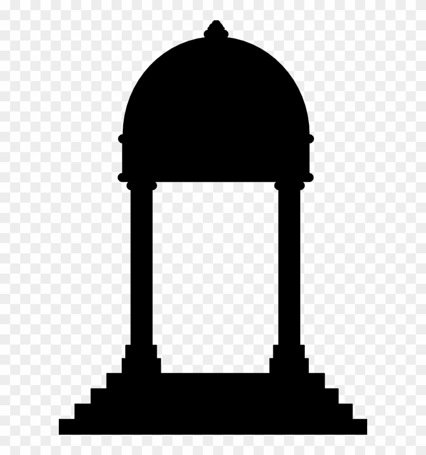 Black & White Clipart Temple - Temple Clip Art #1299490