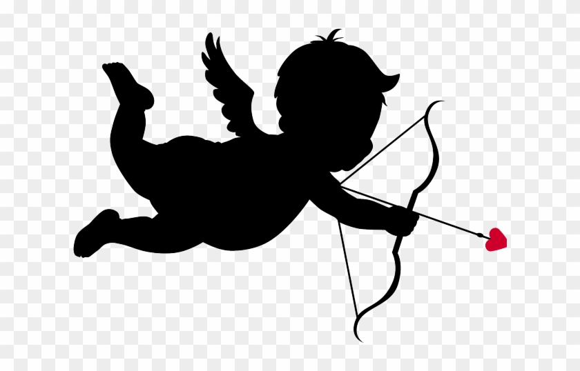 Cupid Cliparts Shadow - Valentines Cupid Clip Art #1299568