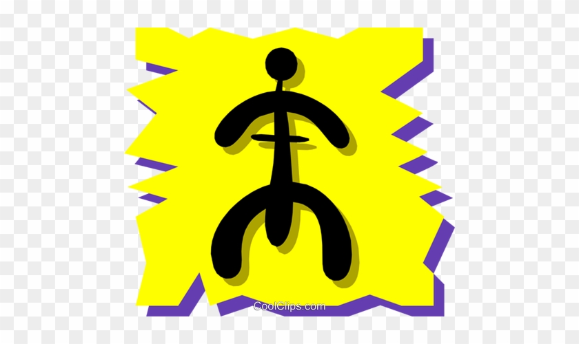 People Petroglyphs Royalty Free Vector Clip Art Illustration - Illustration #1299569