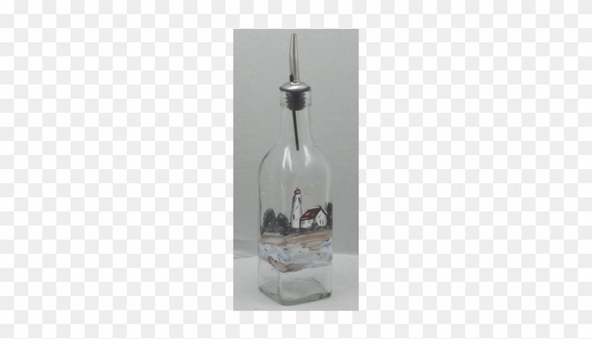 Lighthouse Tall Oil Decanter - Glass Bottle #1299581