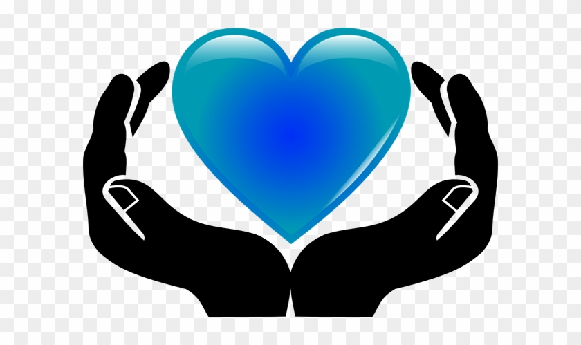 Heart Hands Blue Lr - World Social Work Day 2018 #1299640