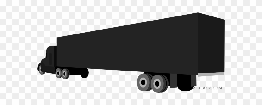 Grayscale Truck Transportation Free Black White Clipart - Truck #1299743
