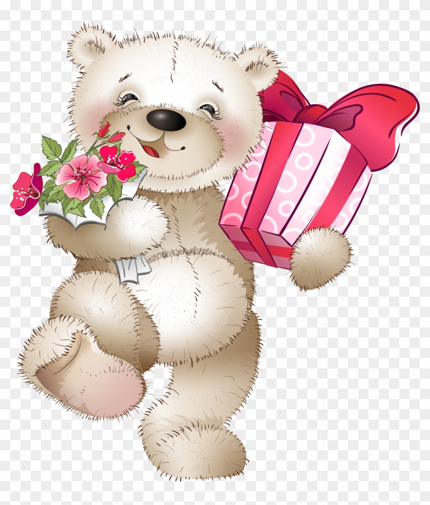 Birthday Holiday Animation Greeting Card - Teddy Bear Birthday Png #1299960