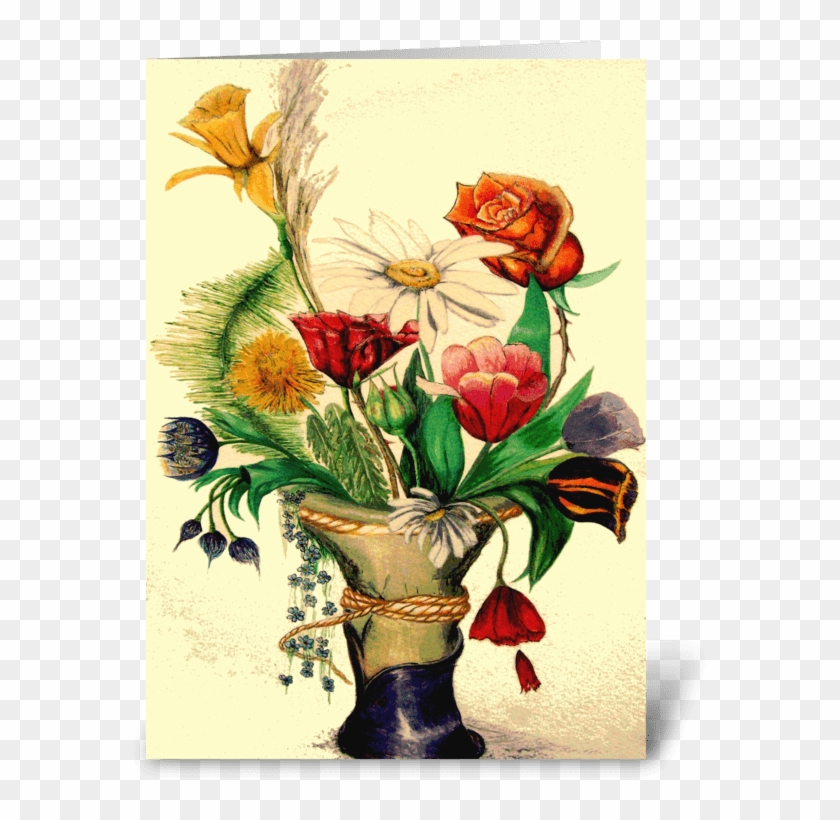 A Gathering Of Flowers Greeting Card - Bouquet #1299961