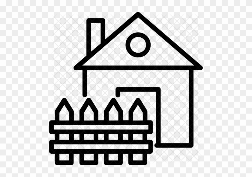 Home Fence Icon - Property Tax Icon Png #1299975