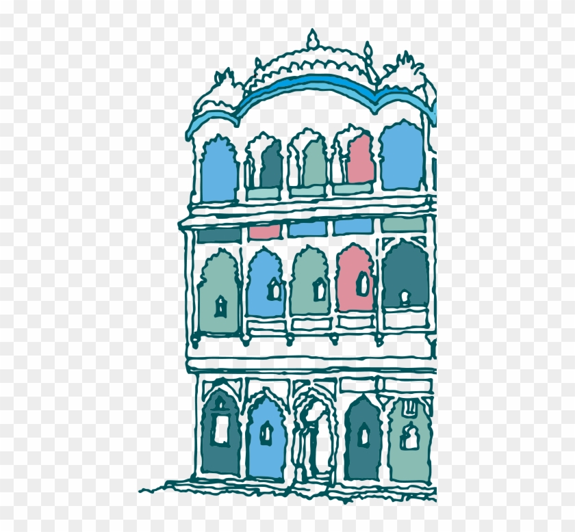 Fort Clipart Jaipur - Hawa Mahal #1299979