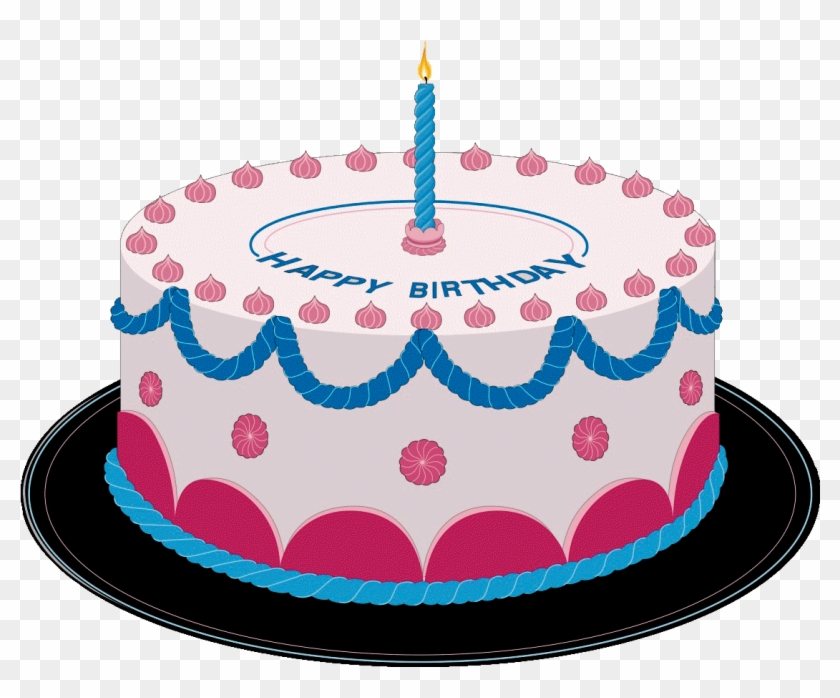 Birthday Cake Black And White Clip Art Free Download - Birthday Cake Clip Art #1300049