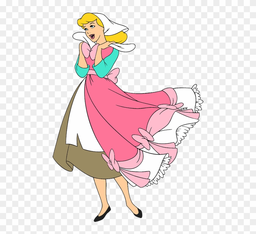 Pin Ww Clipart Com - Cinderella Pink Dress Clipart #1300105