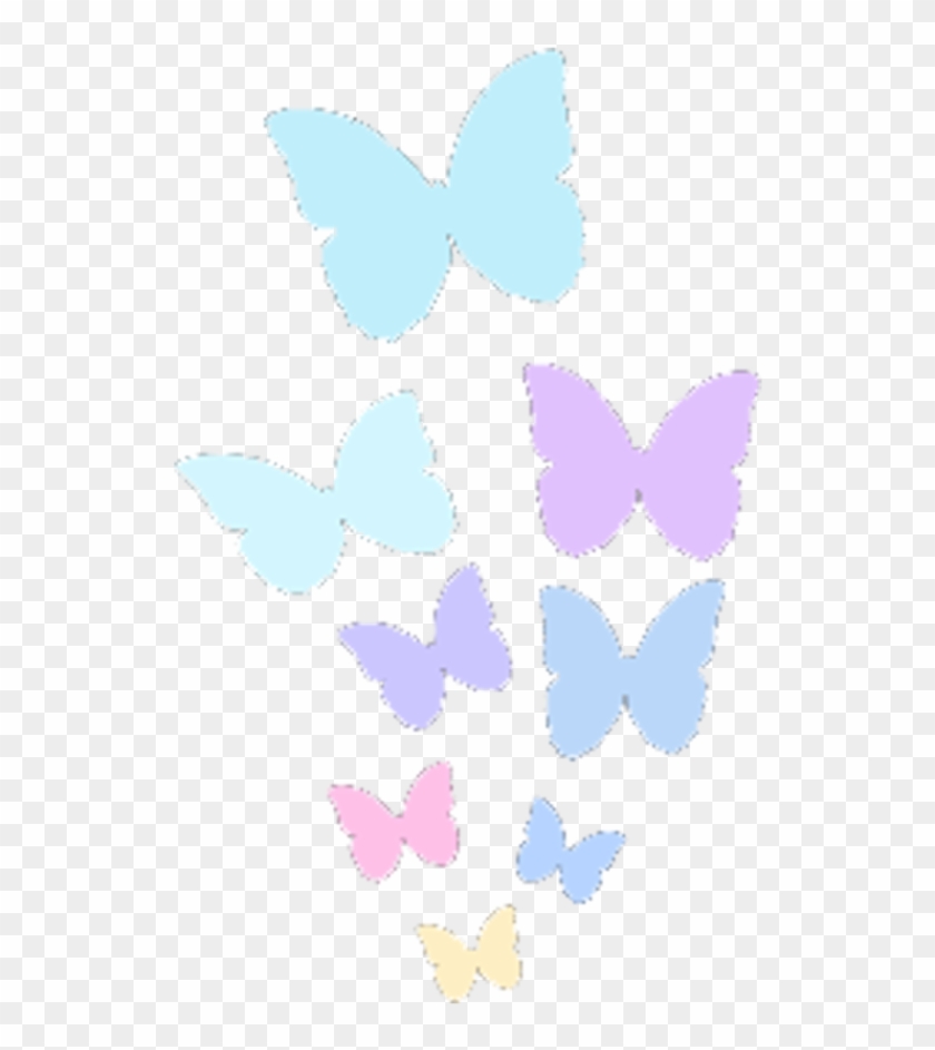 Pastel Butterfly By Aresnox - Butterfly Silhouette Rainbow #1300208
