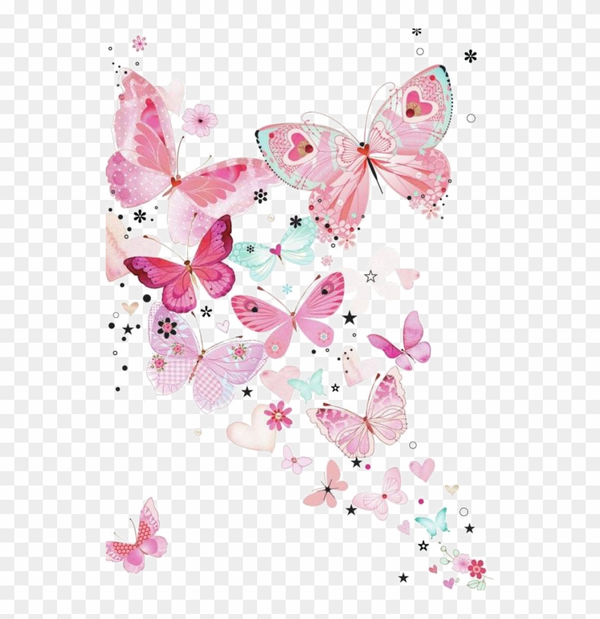 Report Abuse - Pink Butterfly Transparent Background #1300219