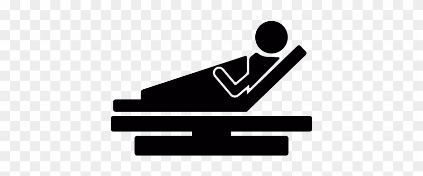 Patient In Hospital Bed Vector - Logo Malade #1300299