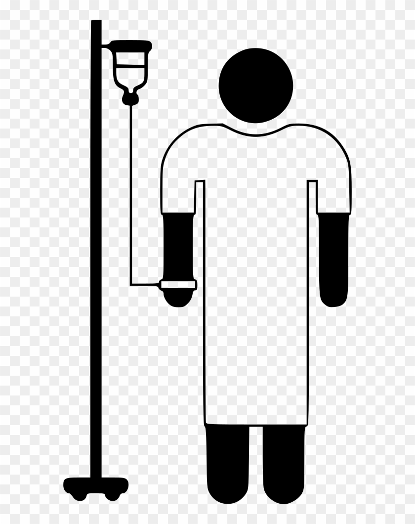 Man Person Patient Hospital Comments - Iv Pictogram #1300303