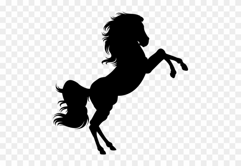 Pferd Auf Zwei Beinen - Unicorn Silhouette Png #1300359