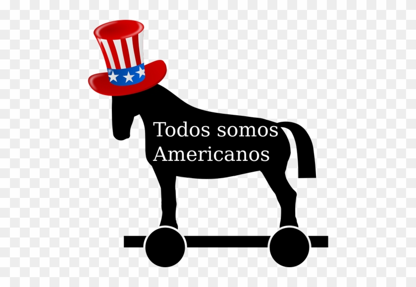 Obamas Trojanisches Pferd Auf Kuba Vektor Bild - Independence Day Clip Art #1300366
