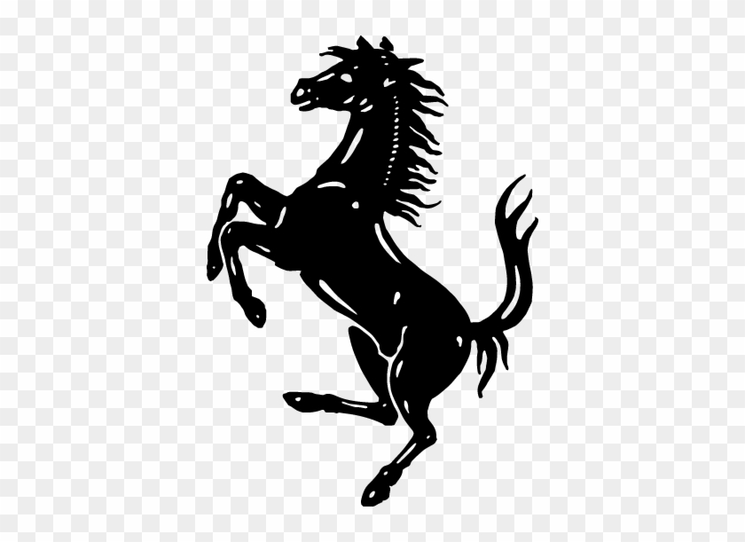 Sticker Logo Cavallino Rampante - Ferrari Horse Png #1300371