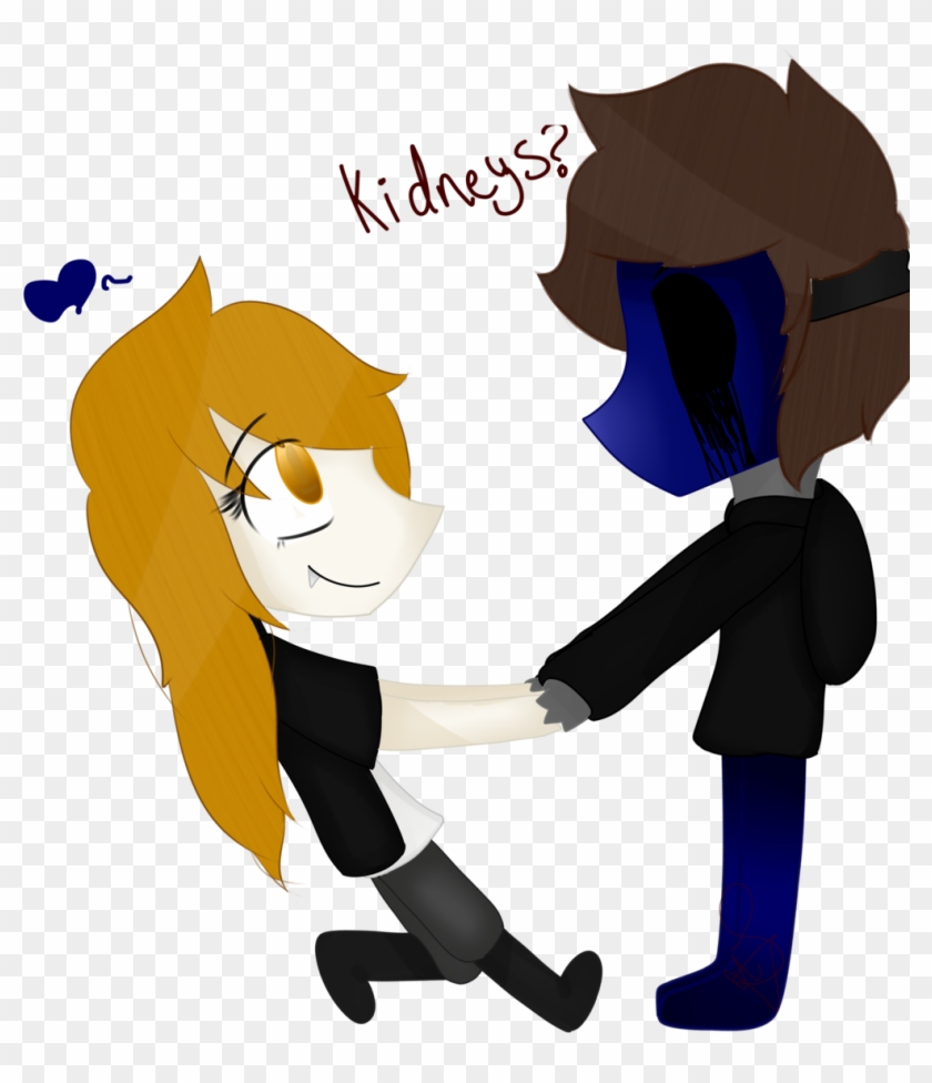 Chibi Lucy Black X Eyeless Jack By Lil Shit Mccree - Eyeless Jack X Black #1300484