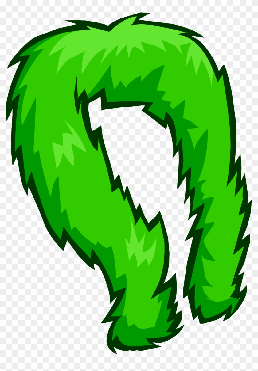 Green Feather Boa - Club Penguin Boa #1300675