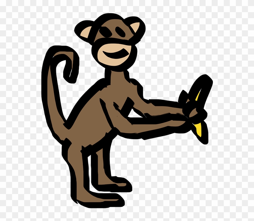 Monkey Banana Cartoon Png Image - Animasi Monyet Pisang Lucu #1300659