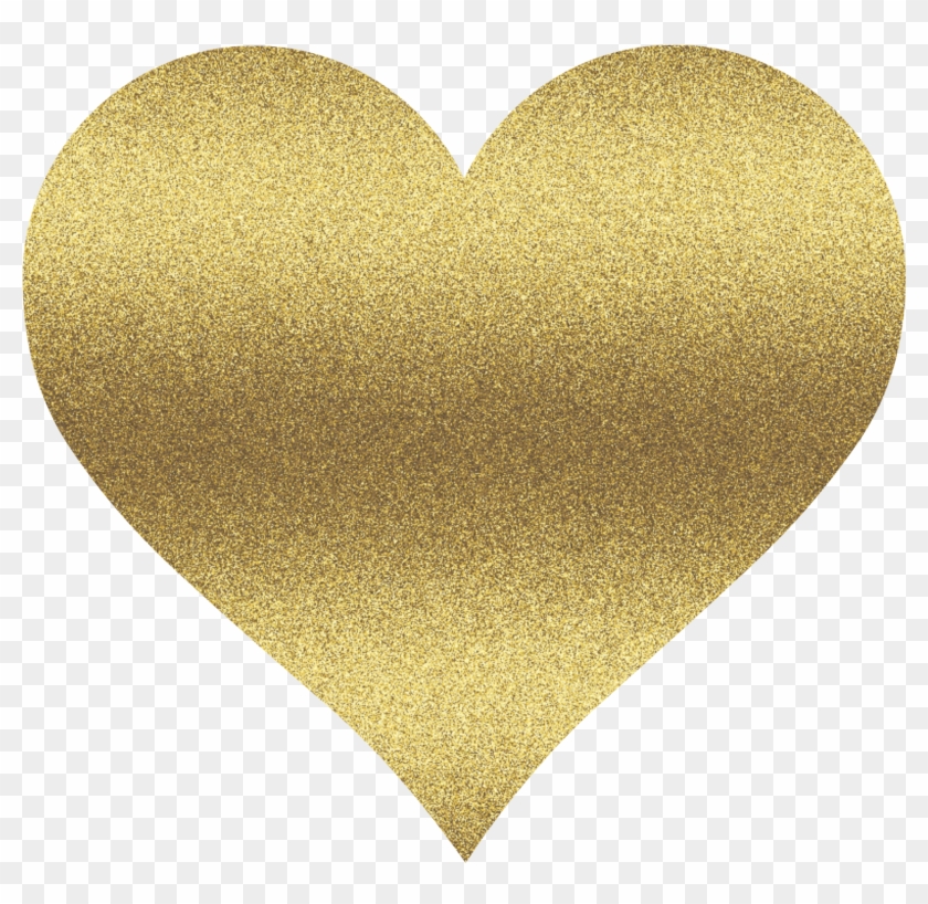 Gold Heart Clipart - Heart #1300688