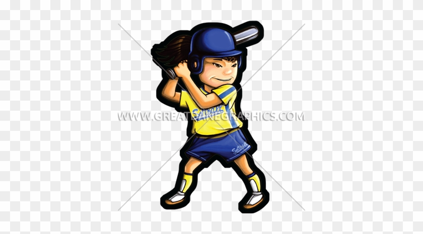 Girl Batter - Cartoon #1300748
