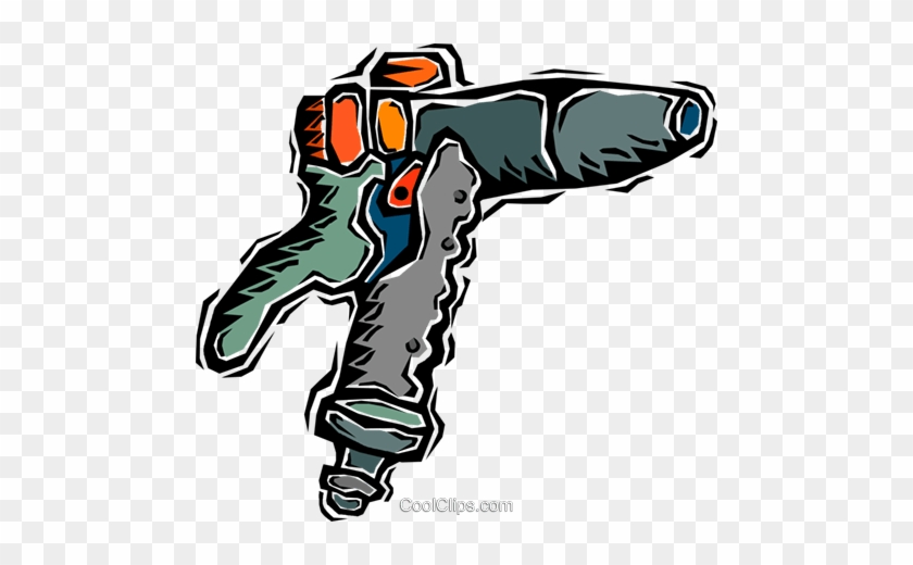 Drill, Compressed Air Royalty Free Vector Clip Art - Illustration #1300820