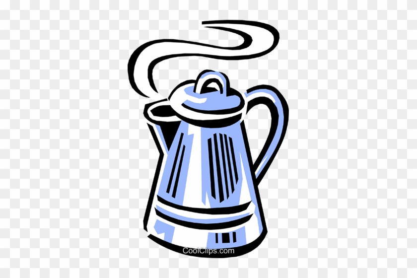 Coffee Pot Royalty Free Vector Clip Art Illustration - Coffee Pots Clip Art #1300878