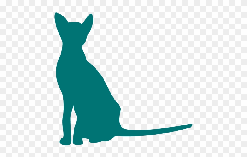 Egiptian Cat Sitting Silhouette Transparent Png - Siluet Of Cat Png #1301041