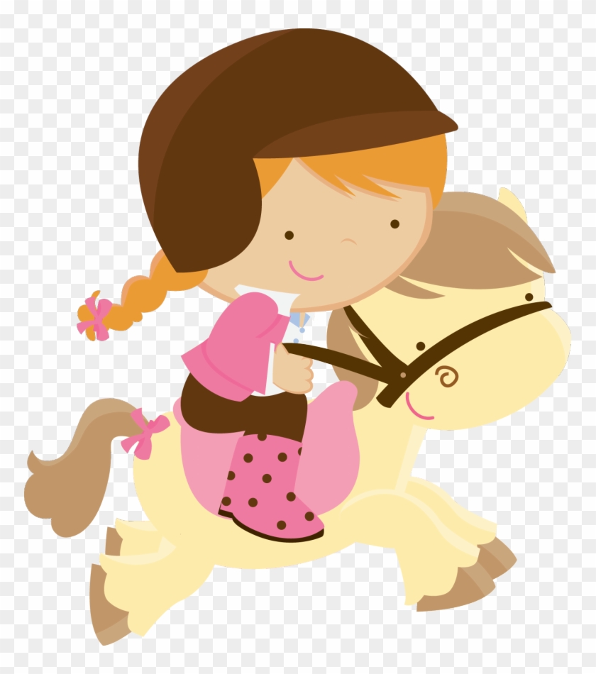 Imágenes De Niñas Montando Caballo - Menina Fazendeira Png #1301142