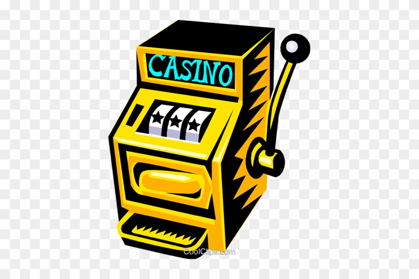 Slot Machine Royalty Free Vector Clip Art Illustration - Slot Machine Clip Art #1301197