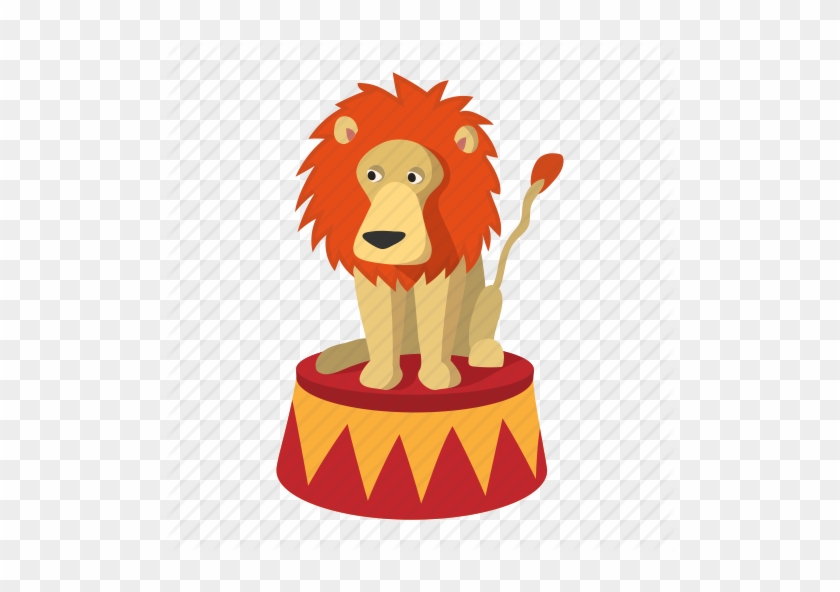 Drawn Lion Mammal - Cartoon Circus Lion #1301432