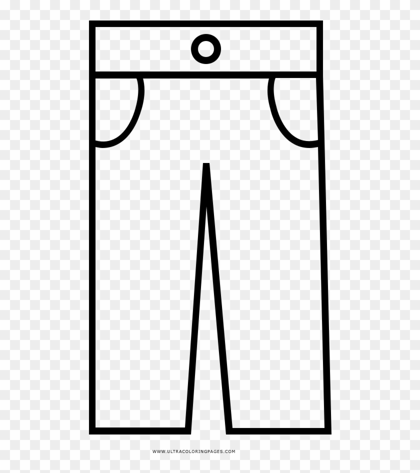 Online coloring pages Pants, Coloring Pants jeans Clothing.