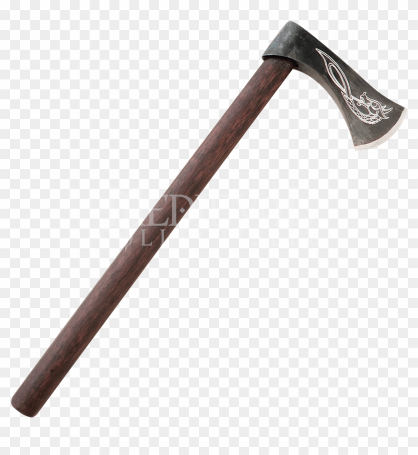 Norse Dragon Throwing Axe - Early Viking Throwing Axe Curved #1301531