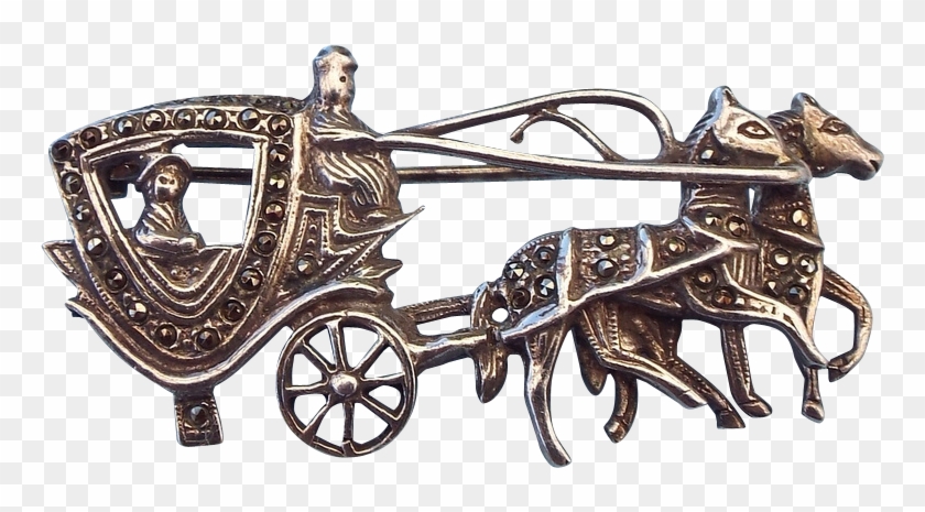 Offering This Beautiful Sterling Silver & Marcasite - Carriage #1301602