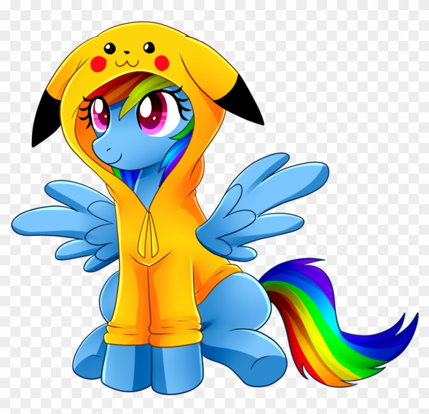 Rainbow Dash Pikachu Pinkie Pie Rarity Princess Celestia - My Little Pony Rainbow Dash Pikachu #1301636